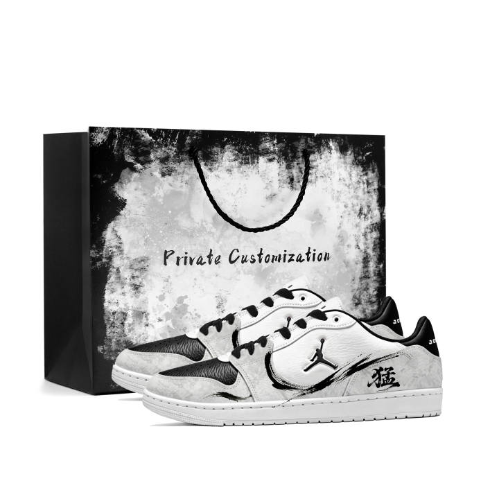 Jordan Jordan COURT CONNECT Skateboard Shoes Men's Low Top White Black Gray Ink Wash Colorway