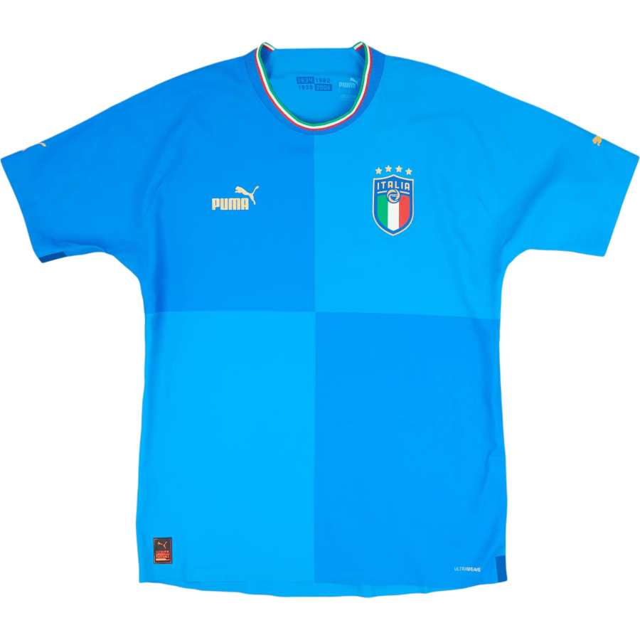 PUMA Soccer Jerseys Men's Azura Blue Crew Neck