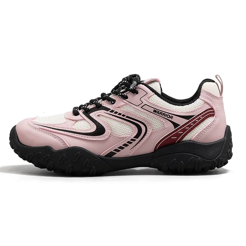 WARRIOR Casual Shoes Women's Low Top Beige/Black/Gray