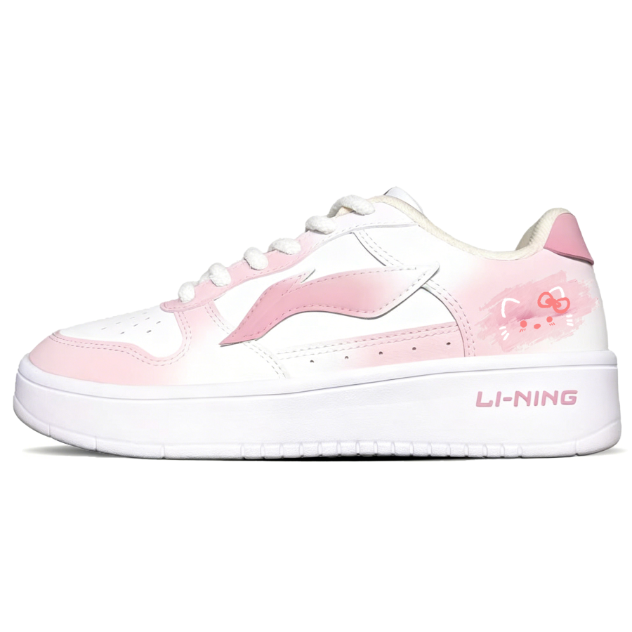 Li-Ning Li Ning Floating Boat Skateboard Shoes Women's Low Top Pink White
