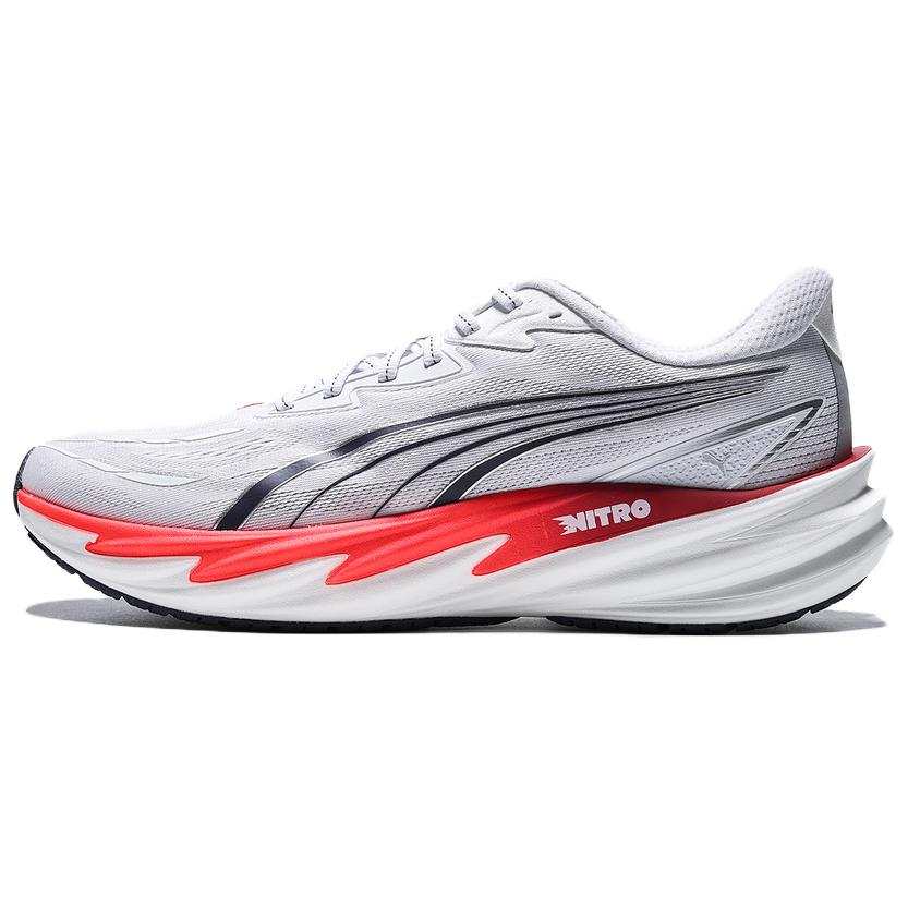 PUMA Velocity NITRO 5 Running Shoes Men's Low Top Black White Red