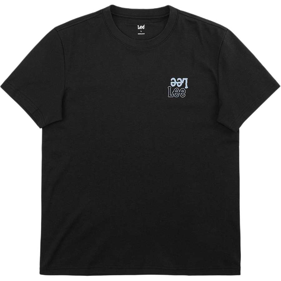 Lee Lee T Shirts Men's Black Crew Neck