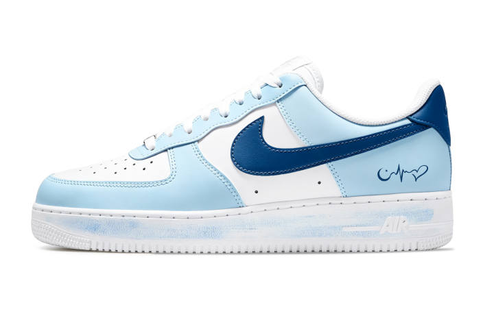 Nike Nike Air Force 1 Skateboard Shoes Men's Low Top White/Blue
