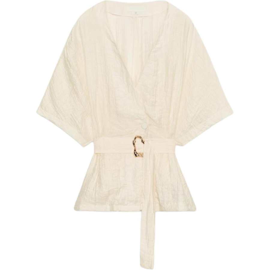 ZARA Shirts Women's White V Neck