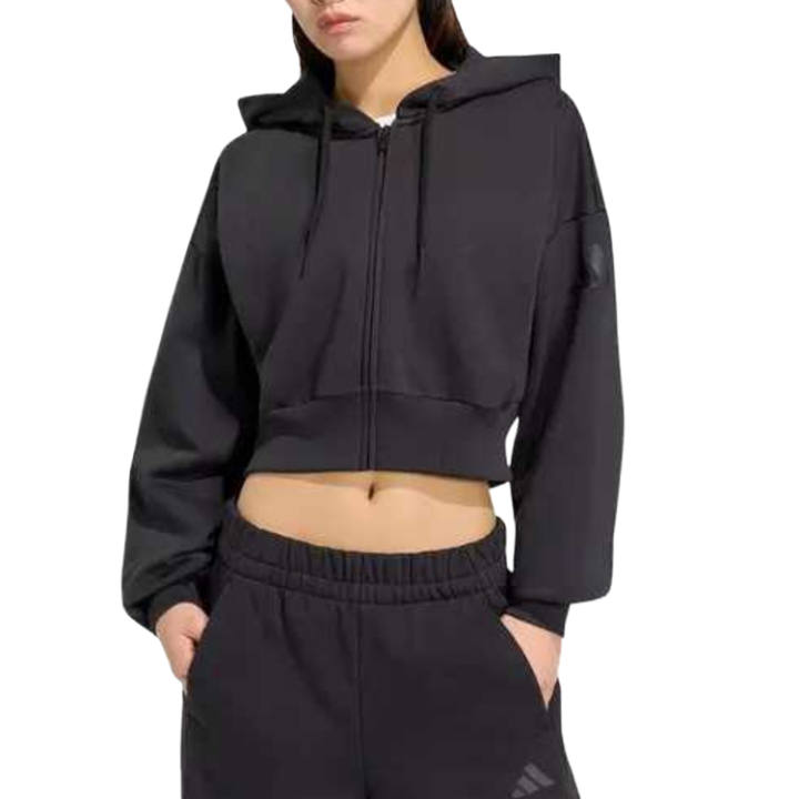 Adidas Adidas Jackets Women's Black Hooded Non Detachable Moderate
