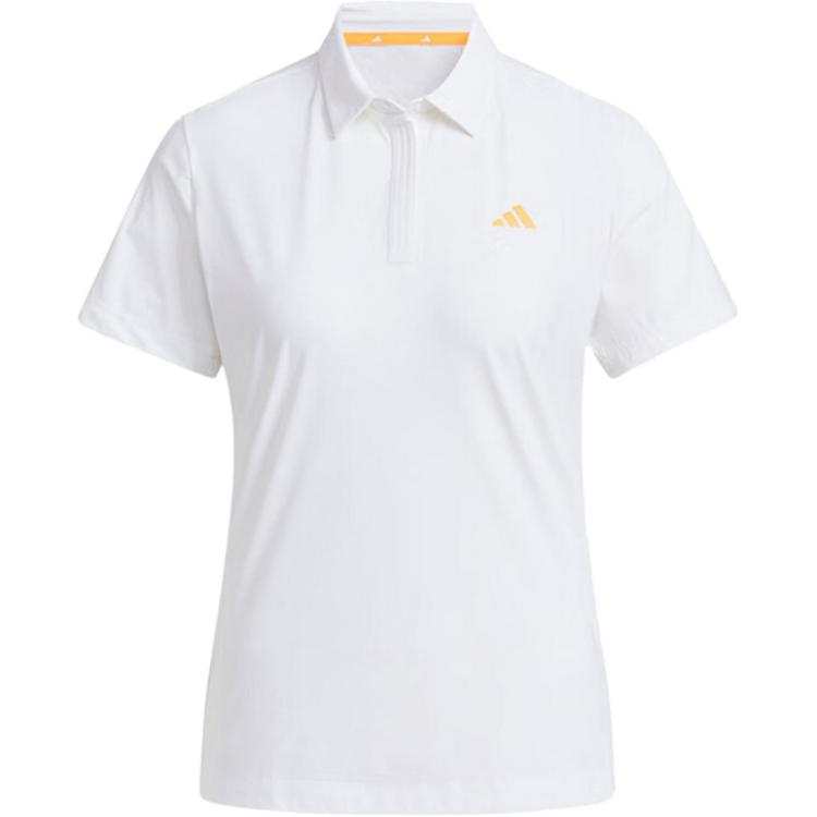 Adidas Adidas Ultimate365 Golf Clothing Women's White Polo Collar Moderate