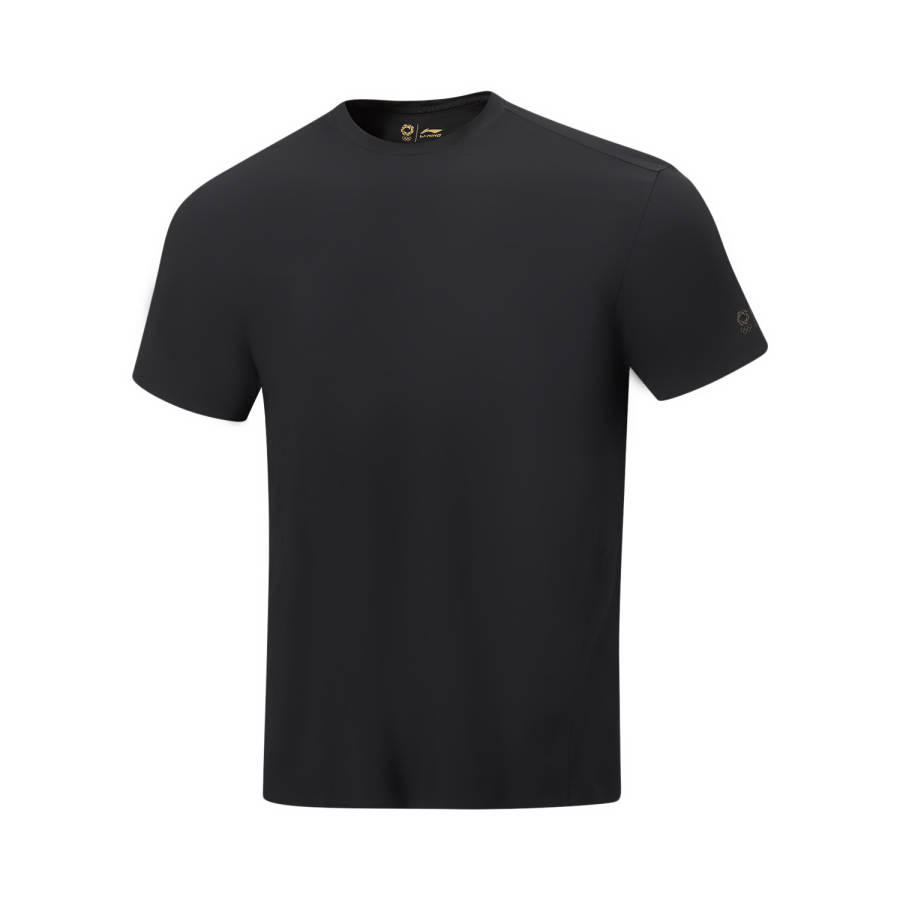 Li-Ning Li Ning Gold Logo | T Shirt Men's Black