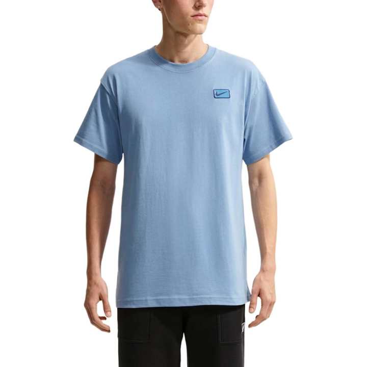 Nike Nike Sportswear T Shirts Men's Work Blue Crew Neck Moderate