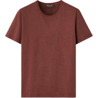 Loro Piana T Shirts Women's Drum Color Crew Neck Moderate