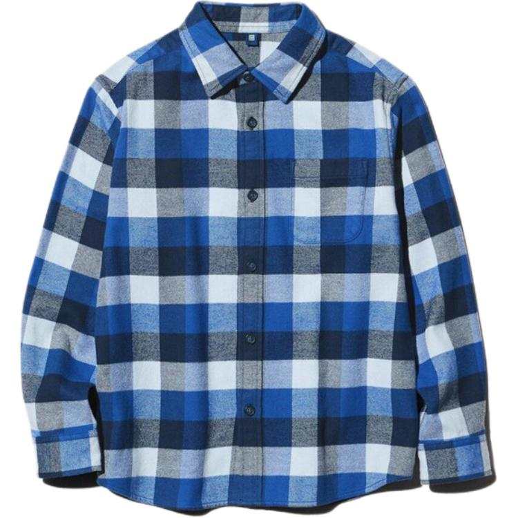 UNIQLO Kids Casual Shirts Lapel Moderate