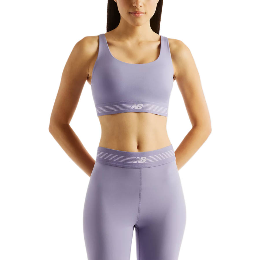 New Balance New Balance NB Harmony Sports Underwear Women's Deep Smoky Violet Crew Neck Moderate