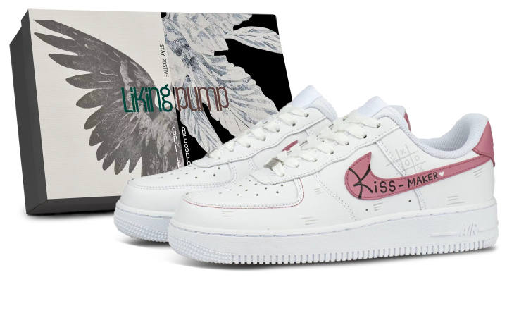 Nike Nike Air Force 1 Skateboard Shoes Unisex Low Top Pink