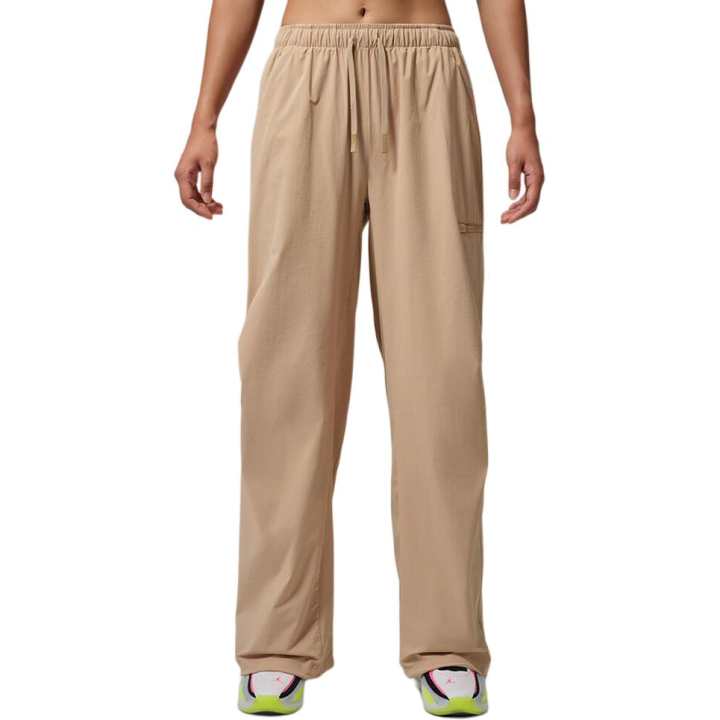 Jordan Jordan Casual Pants Women's Brown Moderate Straight Fit Pants