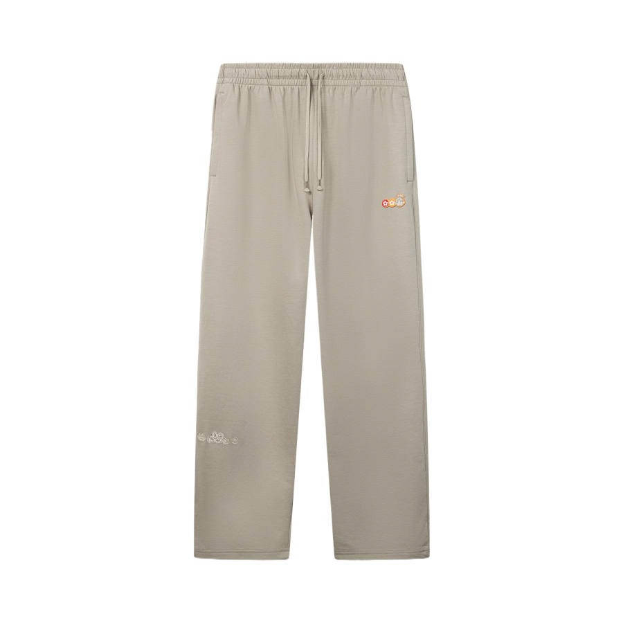 Li-Ning Li Ning Knitted Sweatpants Men's Rugged Brown Gray Moderate Straight Fit Pants