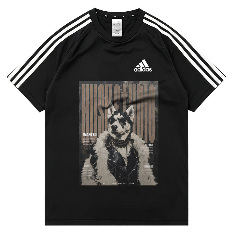 Adidas Adidas Football T Shirts Unisex Black Crew Neck Moderate