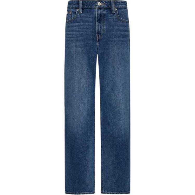 Calvin Klein Jeans Women's N0R Denim Blue Moderate Straight Fit Pants