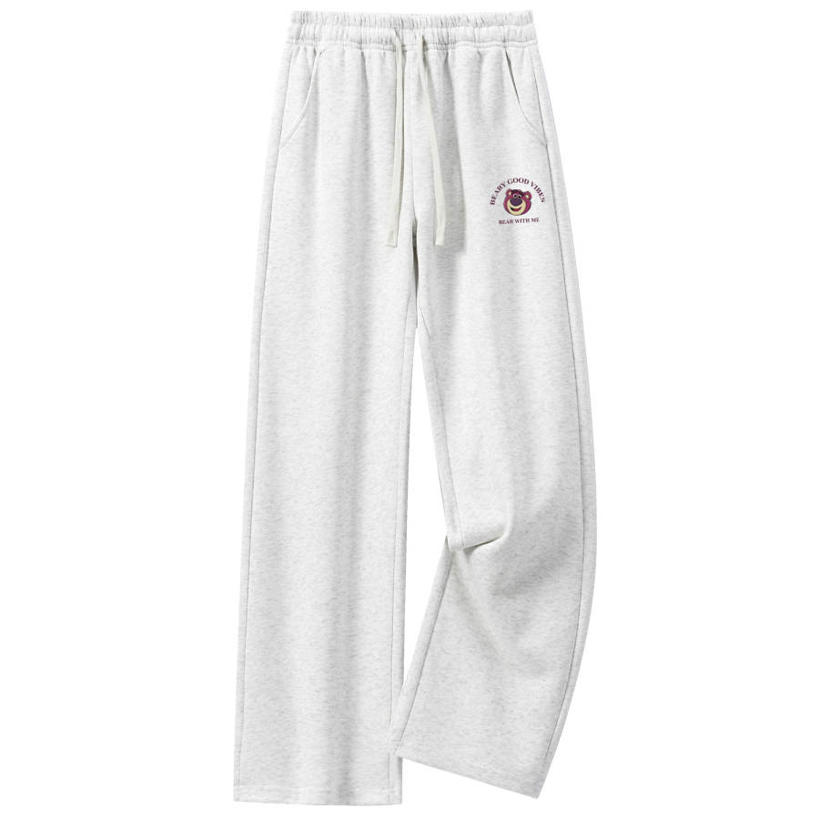 Disney Knitted Sweatpants Unisex Thin Straight Fit Pants