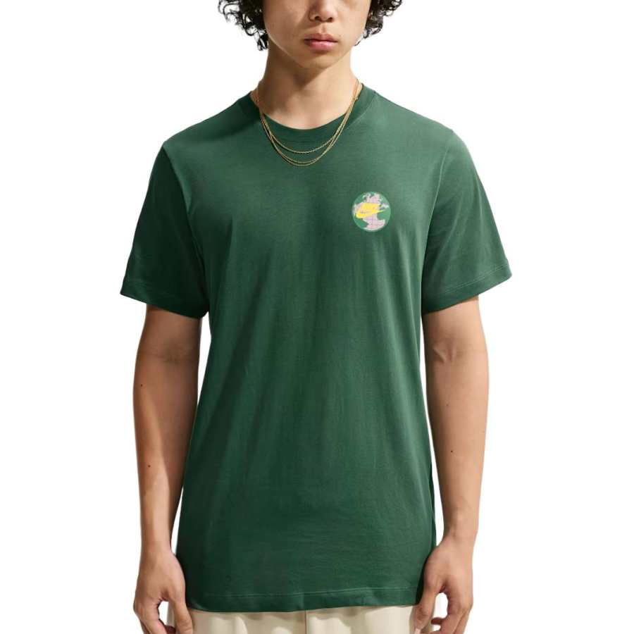 Nike Nike Sportswear T Shirts Men's Fir Wood Crew Neck Moderate