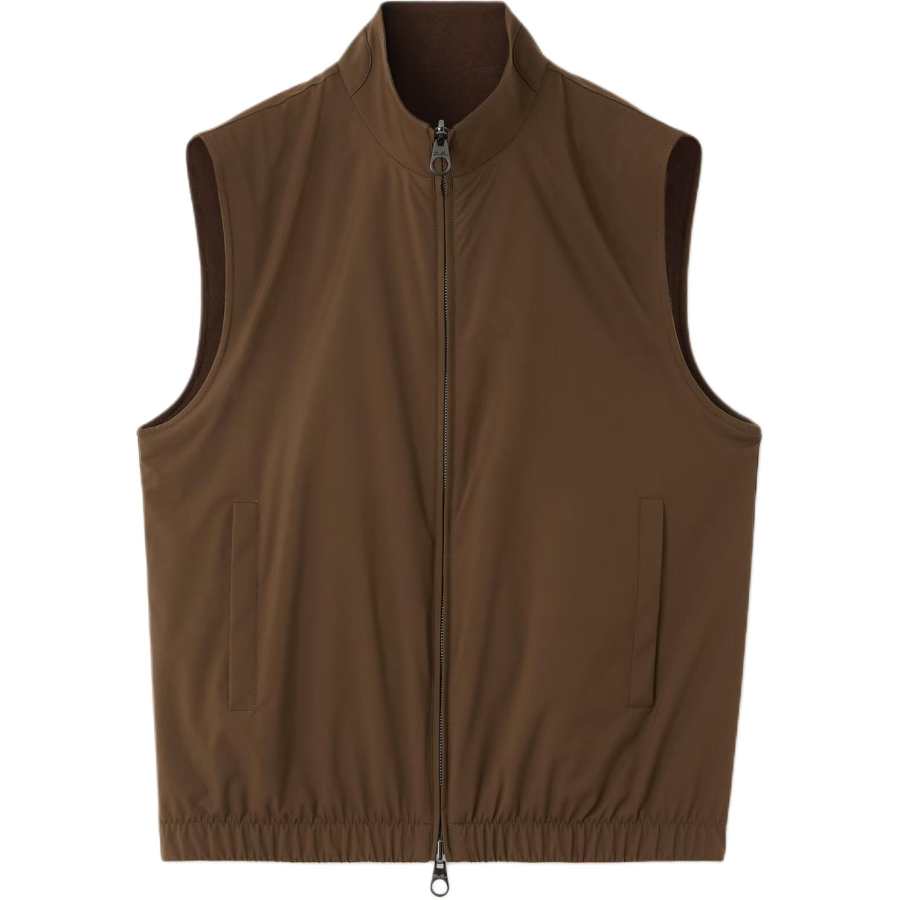Loro Piana Vests Men's Sequoia Stand Collar Moderate Straight Fit
