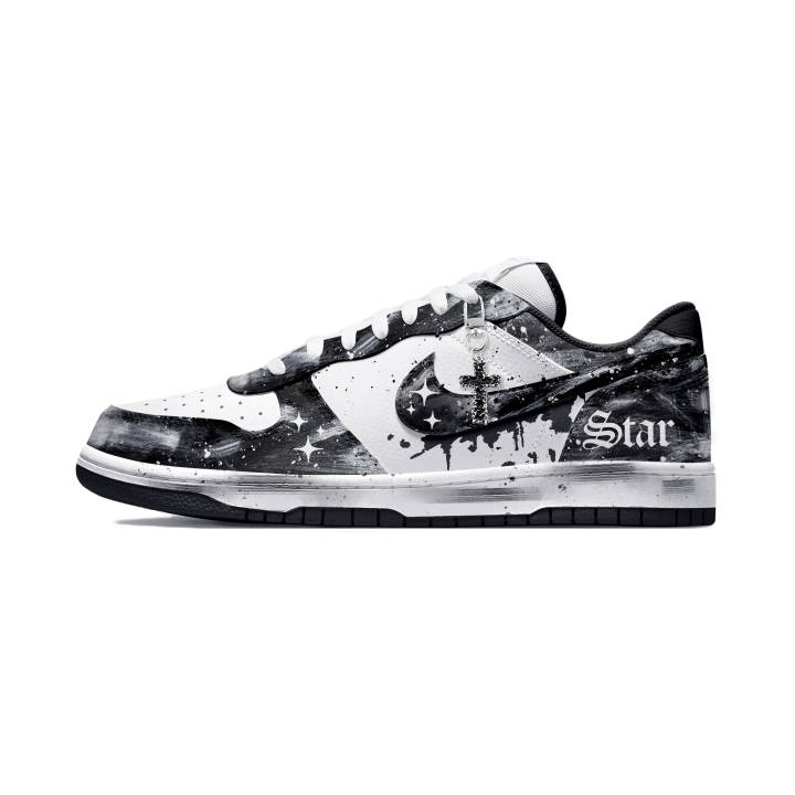 Nike Nike Big Skateboard Shoes Unisex Low Top White/Black/Silver