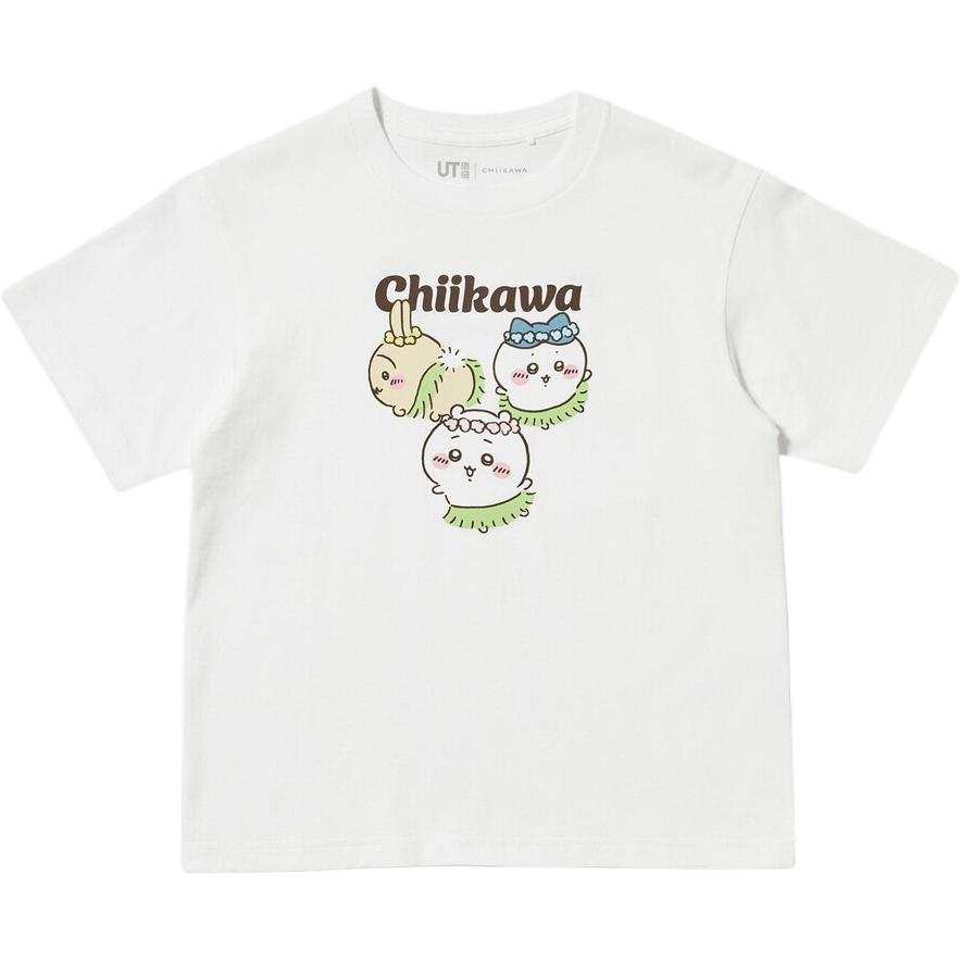 UNIQLO X Chiikawa Kids T Shirts Crew Neck Moderate