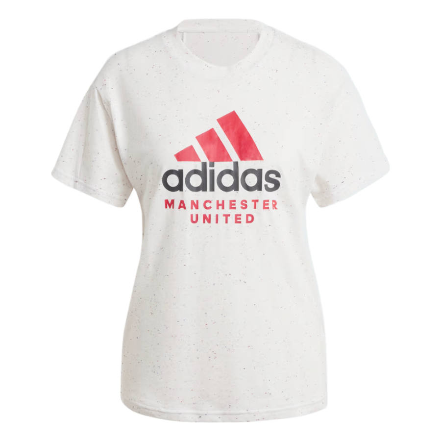 Adidas Adidas MUFC T Shirts Women's White Mixed Color Crew Neck