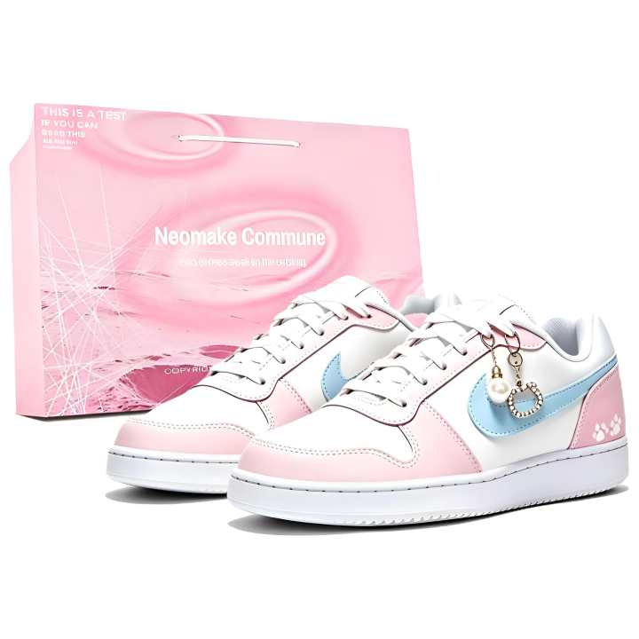 Nike Nike EBERNON Skateboard Shoes Women's Low Top Blue