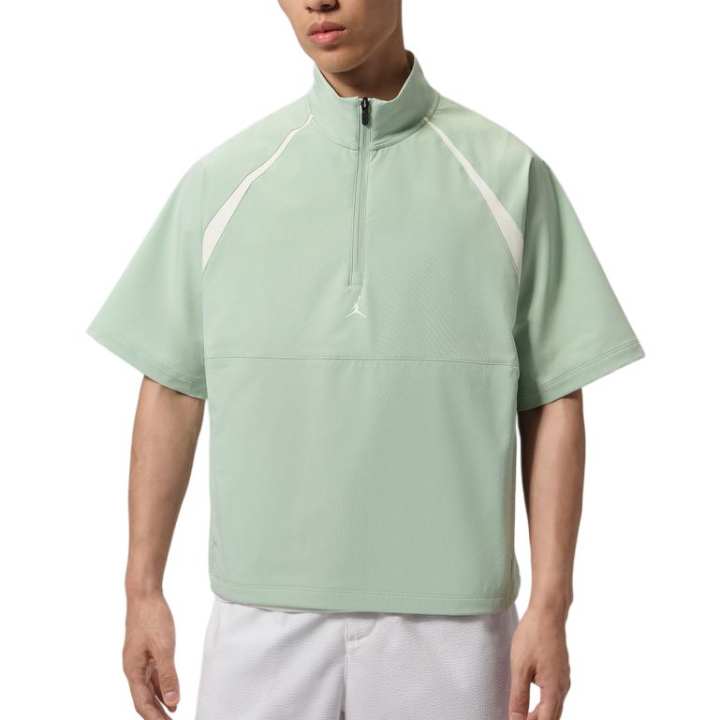 Jordan Jordan T Shirts Men's Light Green Stand Collar