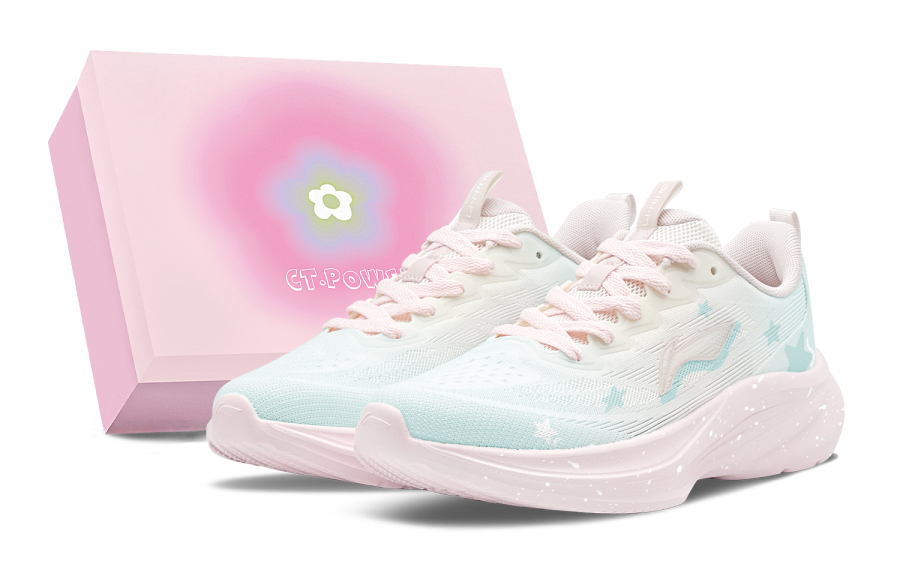 Li-Ning Li Ning Light Breeze Running Shoes Women's Low Top Blue/Pink