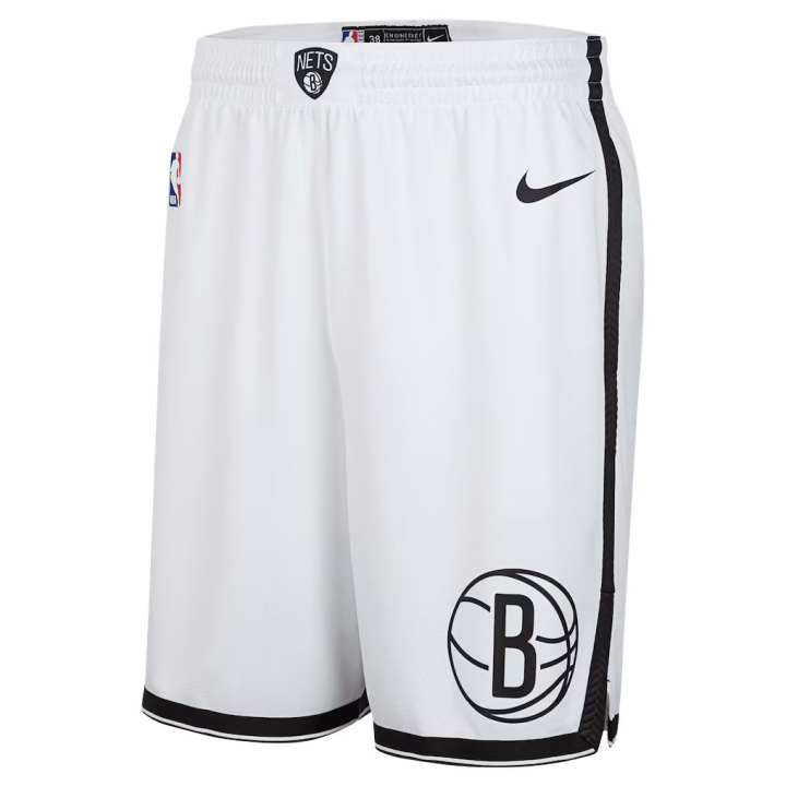Nike Nike Brooklyn Nets Basketball Shorts Men's White