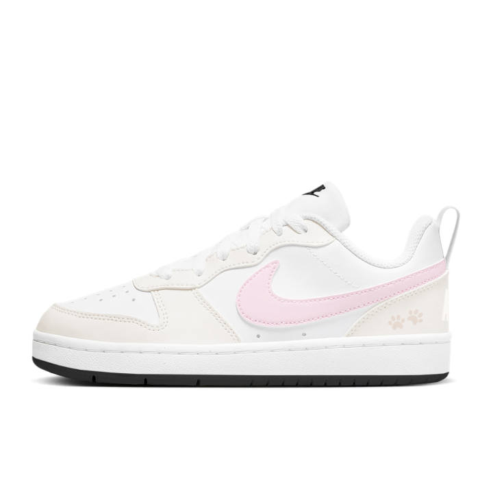 Nike Nike Court Borough Skateboard Shoes Women's Low Top Pink Beige White