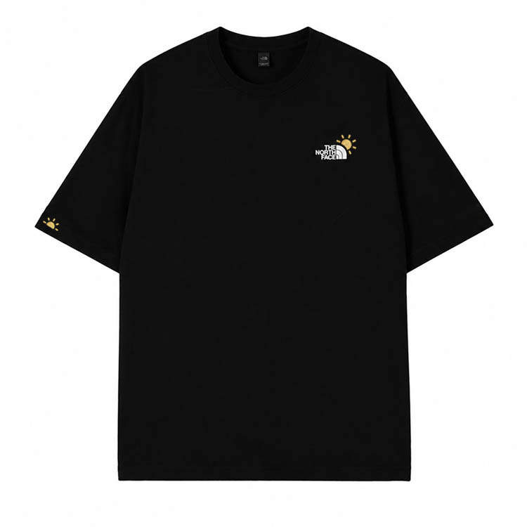 THE NORTH FACE T Shirts Unisex Black Crew Neck Moderate
