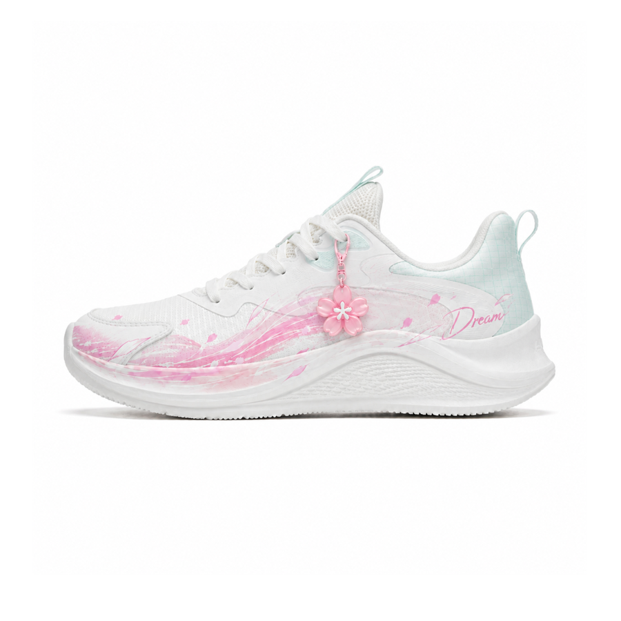 ANTA Wander Running Shoes Women's Low Top White/Pink