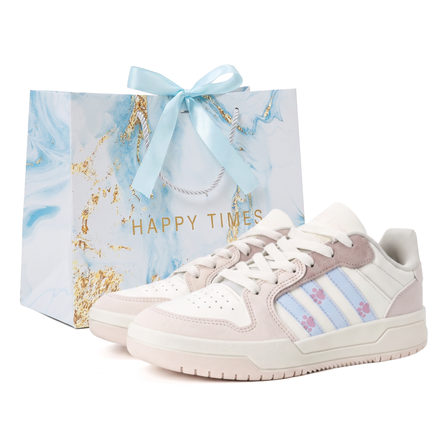 Adidas Adidas ENTRAP Skateboard Shoes Women's Low Top Ecru/Light Pink Purple