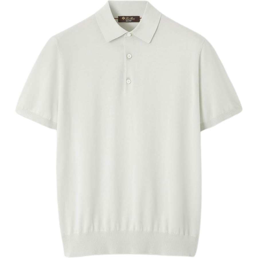 Loro Piana Knitwear Men's Ethyl Ether Color Polo Collar Moderate Straight Fit
