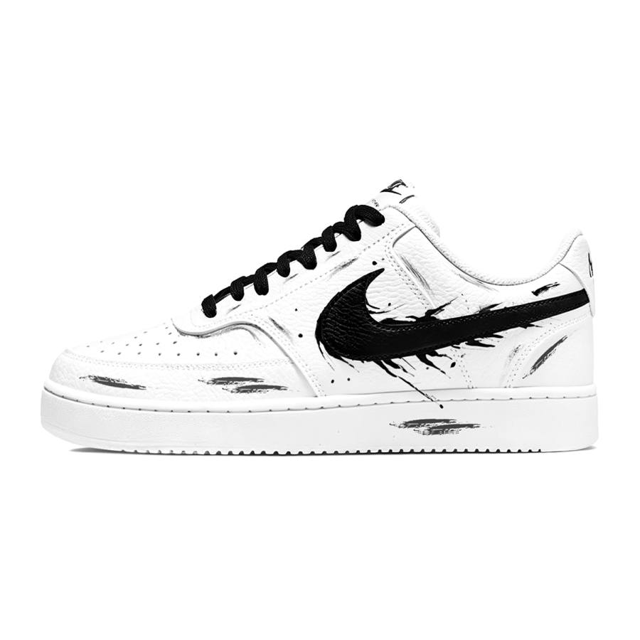 Nike Nike Court Vision 1 Skateboard Shoes Men's Low Top Black/Gray/White