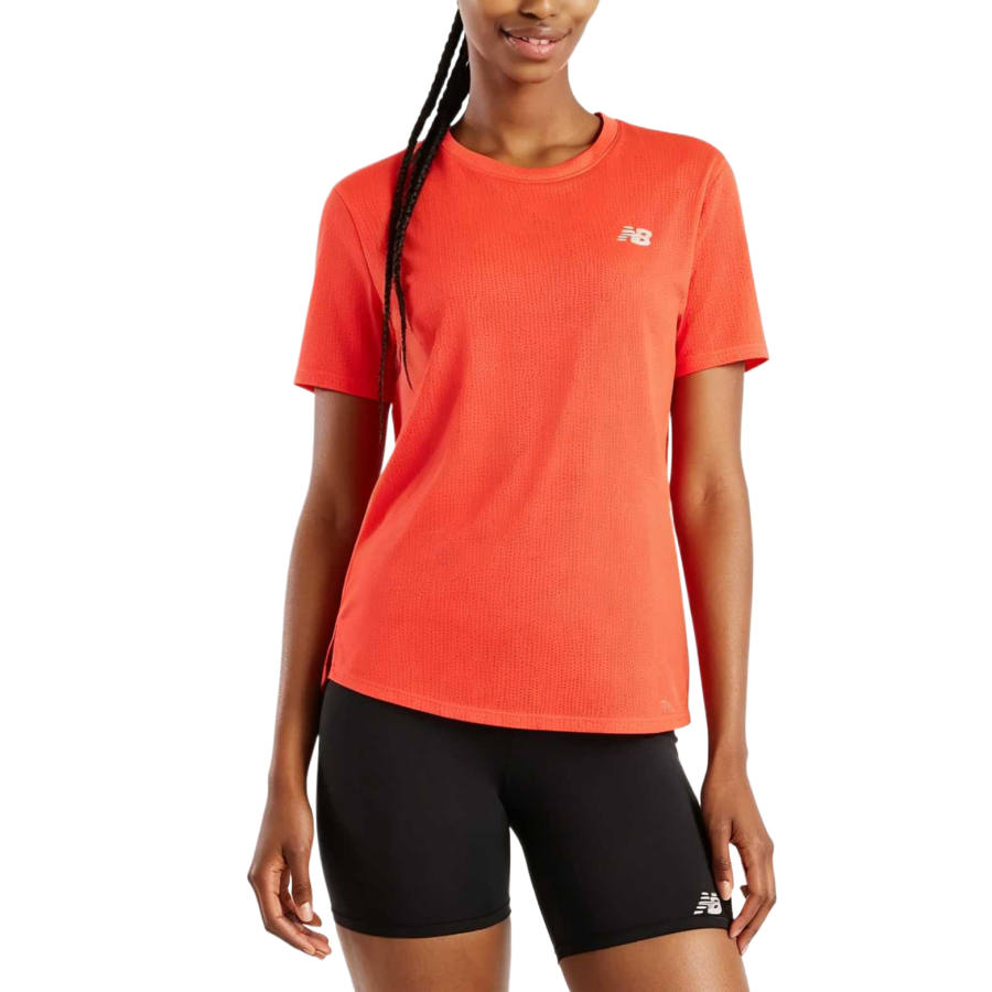New Balance New Balance NB Athletics Quick Dry T Shirts Women's New Flame Crew Neck Moderate