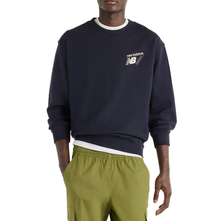 New Balance New Balance Sport Essentials Sweatshirts Men's Dark Night Crew Neck Moderate