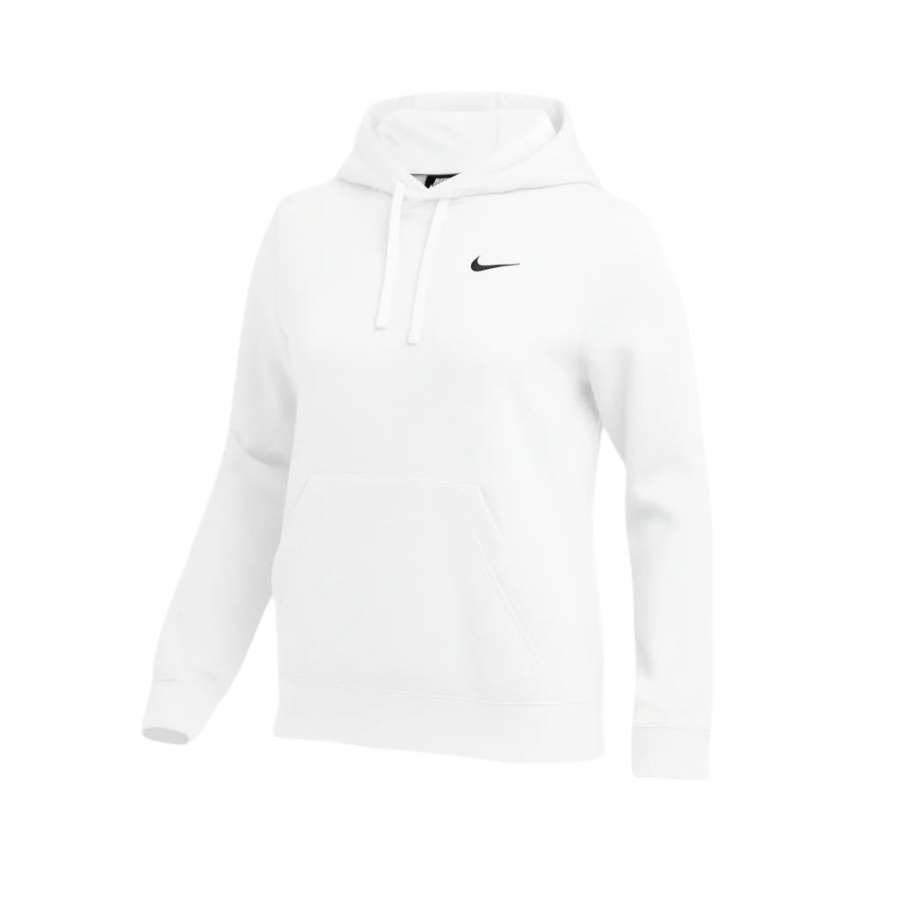 Nike Nike Club Sweatshirts Women's White Hooded Non Detachable Moderate