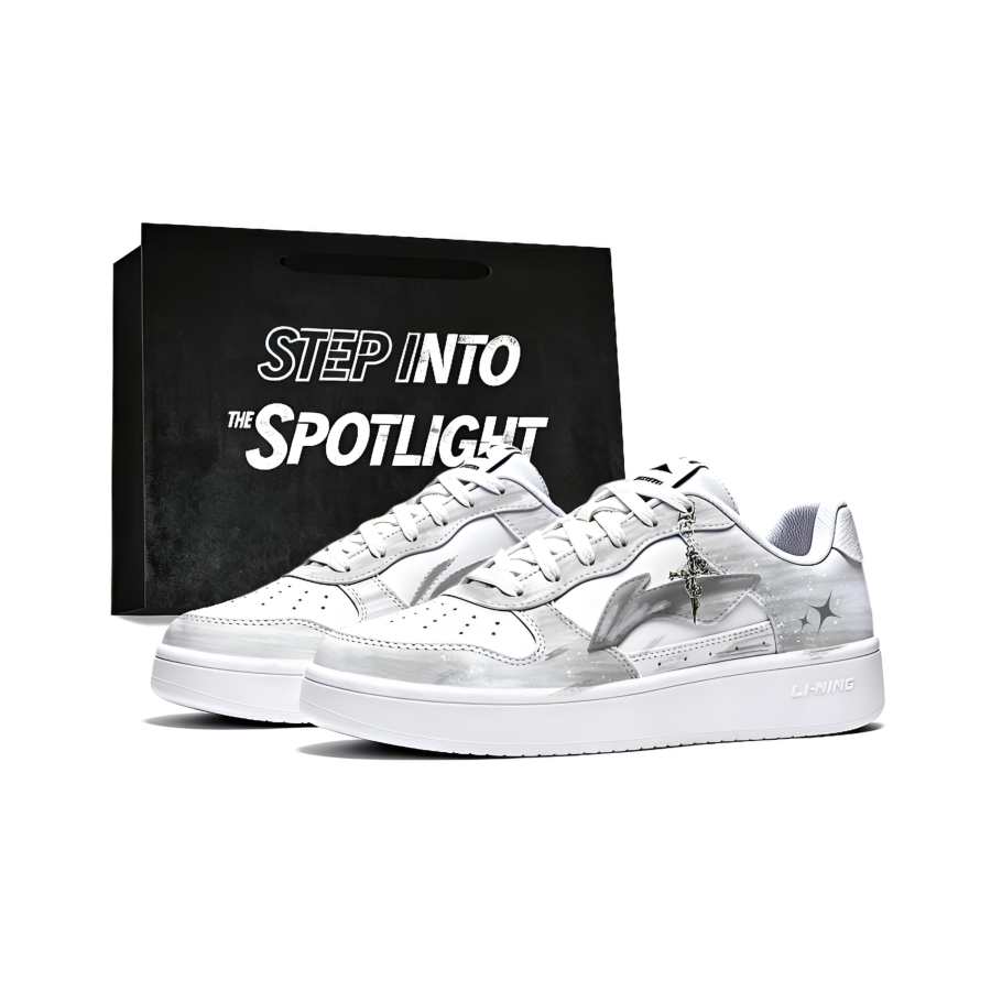 Li-Ning Li Ning Floating Boat Skateboard Shoes Men's Low Top Gray