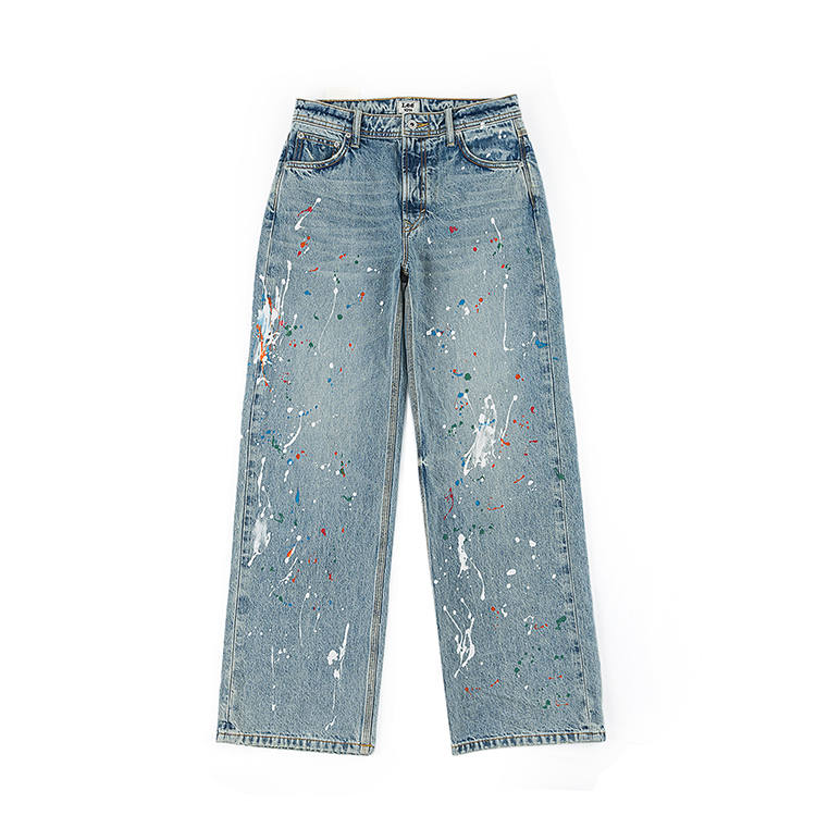 Lee Lee Jeans Women's Light Blue Moderate Straight Fit Pants