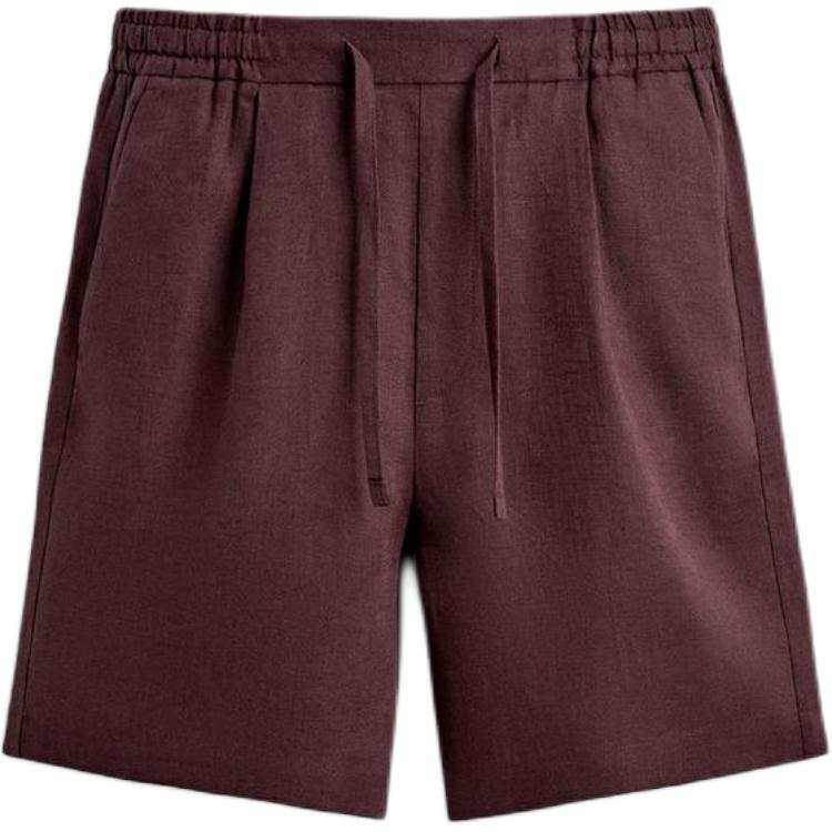 ZARA Casual Shorts Men's Dark Red Color
