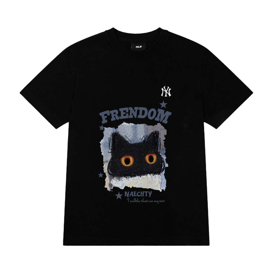 MLB MLB T Shirts Unisex Black Crew Neck Moderate Straight Fit
