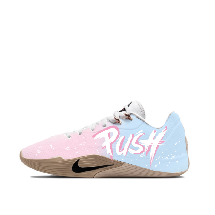 Nike Nike S.T. Flare Basketball Shoes Unisex Low Top Pink Blue Gradient Color Block