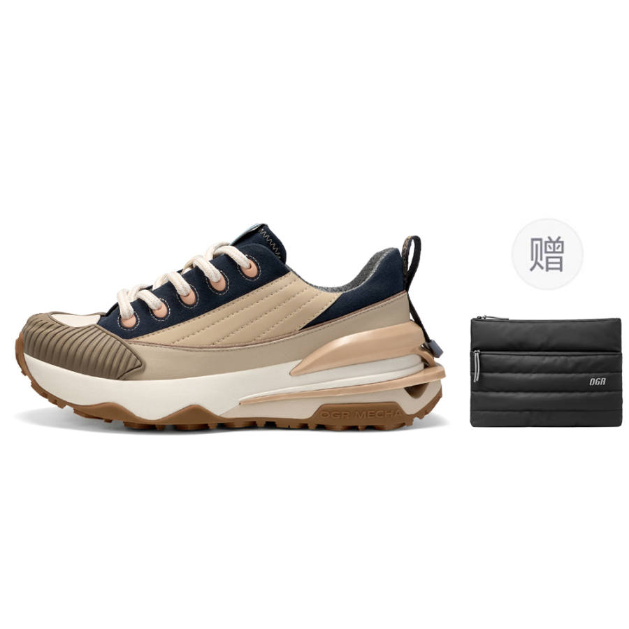 OGR Low top Casual Running Shoes Unisex Khaki