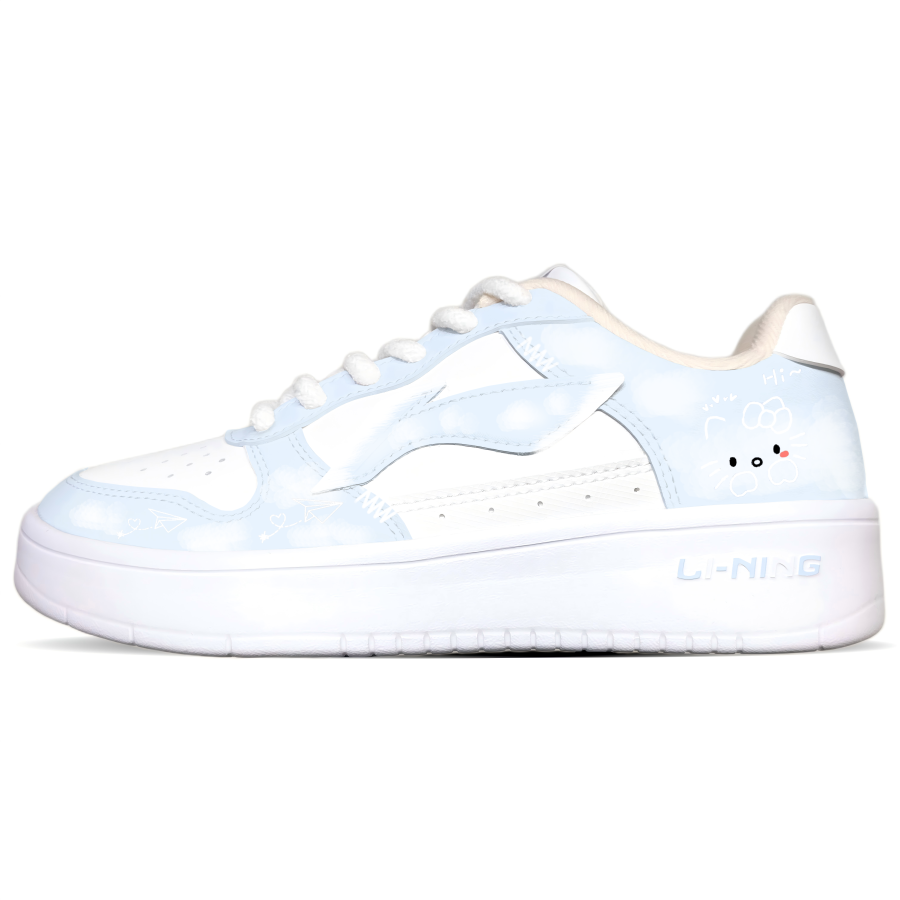 Li-Ning Li Ning Floating Boat Skateboard Shoes Women's Low Top Blue With White Lettering