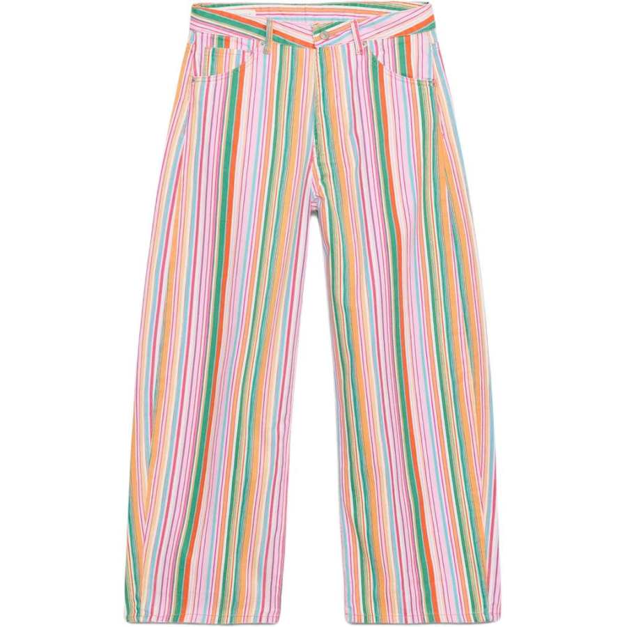 ZARA Trf Jeans Women's Stripes Moderate Other