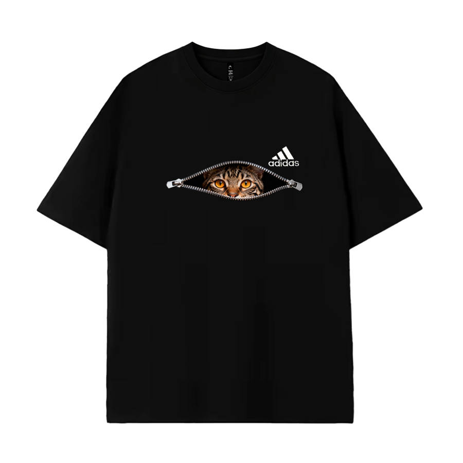 Adidas Adidas MUST HAVES T Shirts Unisex Kissy Meowth Crew Neck Moderate Straight Fit