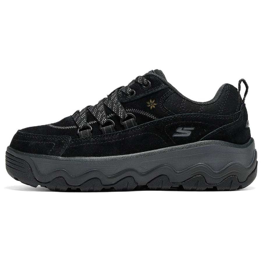 Skechers OUTDOOR WOMENS Casual Shoes Women's Low Top Black/Charcoal Gray