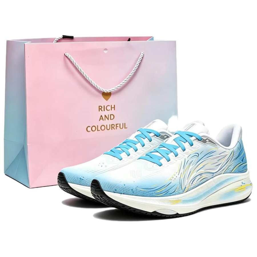 Li-Ning Li Ning Red Hare 9 Running Shoes Unisex Low Top Blue With White Lettering